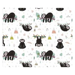 Cute Sloths Double Sided Flano Blanket (small)  by Sobalvarro