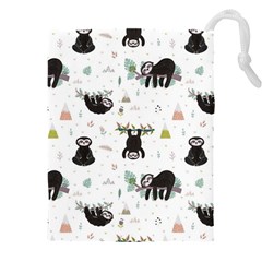 Cute Sloths Drawstring Pouch (4xl) by Sobalvarro