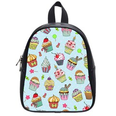 Cupcake Doodle Pattern School Bag (small) by Sobalvarro