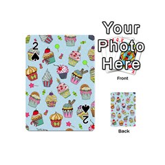 Cupcake Doodle Pattern Playing Cards 54 Designs (mini) by Sobalvarro