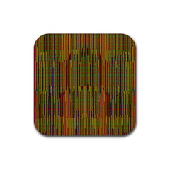 Colors From The Sea Decorative Rubber Coaster (square)  by pepitasart