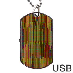 Colors From The Sea Decorative Dog Tag Usb Flash (one Side) by pepitasart