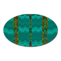 Shimmering Colors From The Sea Decorative Oval Magnet by pepitasart