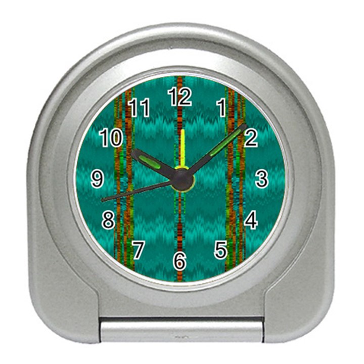 Shimmering Colors From The Sea Decorative Travel Alarm Clock