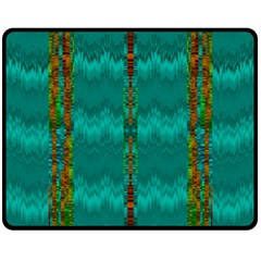 Shimmering Colors From The Sea Decorative Fleece Blanket (medium)  by pepitasart