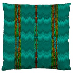 Shimmering Colors From The Sea Decorative Standard Flano Cushion Case (one Side) by pepitasart