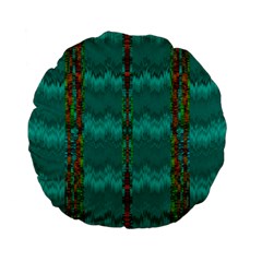 Shimmering Colors From The Sea Decorative Standard 15  Premium Flano Round Cushions by pepitasart