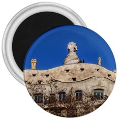 Gaudi, La Pedrera Building, Barcelona - Spain 3  Magnets by dflcprintsclothing