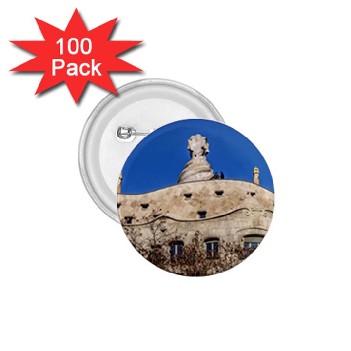 Gaudi, La Pedrera Building, Barcelona - Spain 1.75  Buttons (100 pack) 