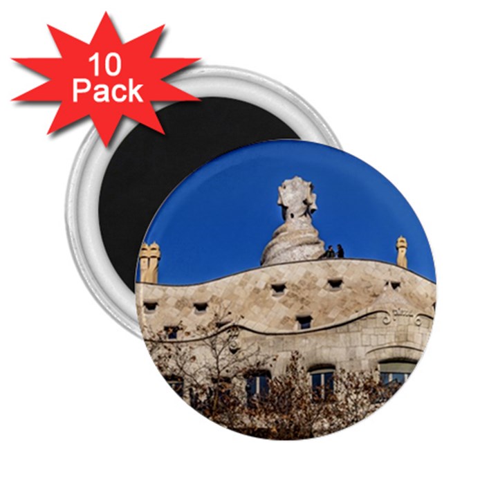 Gaudi, La Pedrera Building, Barcelona - Spain 2.25  Magnets (10 pack) 