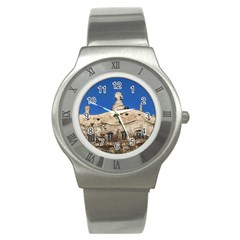 Gaudi, La Pedrera Building, Barcelona - Spain Stainless Steel Watch by dflcprintsclothing