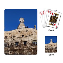 Gaudi, La Pedrera Building, Barcelona - Spain Playing Cards Single Design (rectangle) by dflcprintsclothing