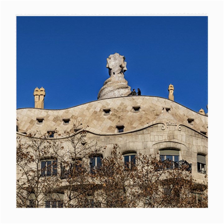 Gaudi, La Pedrera Building, Barcelona - Spain Medium Glasses Cloth