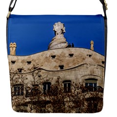 Gaudi, La Pedrera Building, Barcelona - Spain Flap Closure Messenger Bag (s) by dflcprintsclothing