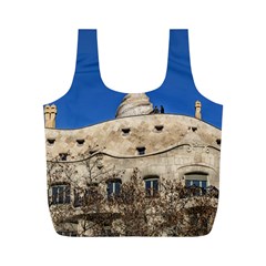 Gaudi, La Pedrera Building, Barcelona - Spain Full Print Recycle Bag (m) by dflcprintsclothing