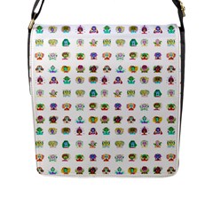 All The Aliens Teeny Flap Closure Messenger Bag (l)