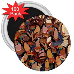 Tukans 3  Magnets (100 Pack) by olgashashok