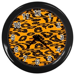 Digital Art  Wall Clock (black) by Sparkle