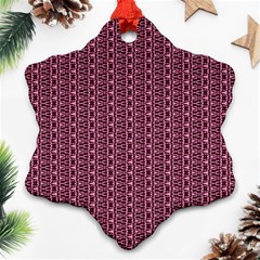 Digital Waves Snowflake Ornament (two Sides) by Sparkle