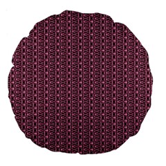 Digital Waves Large 18  Premium Flano Round Cushions by Sparkle