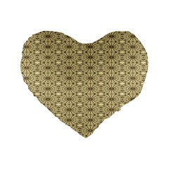 Digital Flowers Standard 16  Premium Flano Heart Shape Cushions by Sparkle