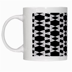 Geometric White Mugs by Sparkle