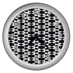 Geometric Wall Clock (silver) by Sparkle