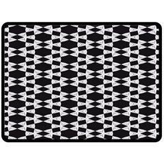 Geometric Double Sided Fleece Blanket (large)  by Sparkle