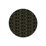 green digitalart Rubber Round Coaster (4 pack)  Front