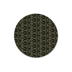 Green Digitalart Magnet 3  (round) by Sparkle