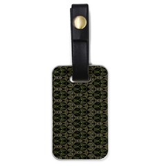 Green Digitalart Luggage Tag (one Side) by Sparkle