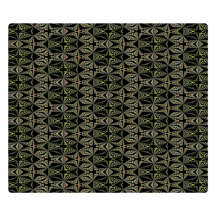 green digitalart Double Sided Flano Blanket (Small) 