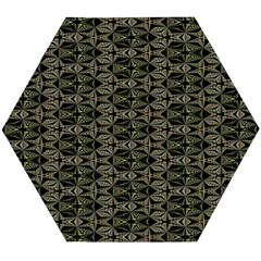 Green Digitalart Wooden Puzzle Hexagon by Sparkle