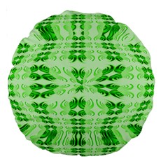 Digital Illusion Large 18  Premium Round Cushions by Sparkle