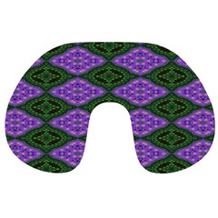 Digital Grapes Travel Neck Pillow by Sparkle