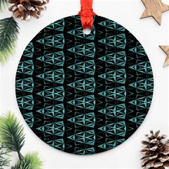 Digital Triangles Ornament (round) by Sparkle