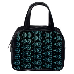 Digital Triangles Classic Handbag (One Side)