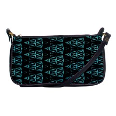 Digital Triangles Shoulder Clutch Bag