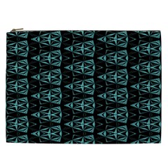 Digital Triangles Cosmetic Bag (xxl) by Sparkle