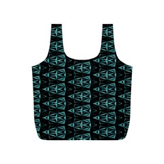 Digital Triangles Full Print Recycle Bag (s) by Sparkle