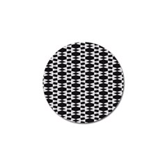 Black And White Triangles Golf Ball Marker (4 Pack) by Sparkle