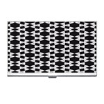 Black And White Triangles Business Card Holder Front