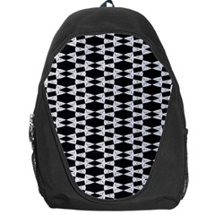 Black And White Triangles Backpack Bag by Sparkle