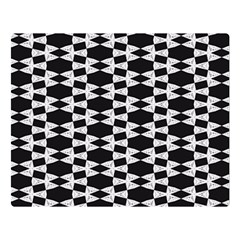 Black And White Triangles Double Sided Flano Blanket (large)  by Sparkle