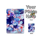 Flowers Playing Cards 54 Designs (Mini) Front - Diamond2