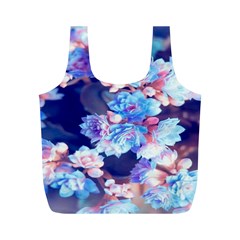 Flowers Full Print Recycle Bag (m) by Sparkle