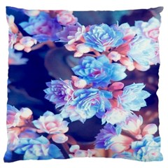 Flowers Large Cushion Case (two Sides) by Sparkle