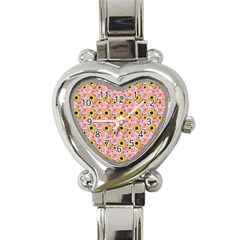 Hawaii Ghost Pink Heart Italian Charm Watch by snowwhitegirl