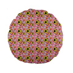 Hawaii Ghost Pink Standard 15  Premium Flano Round Cushions by snowwhitegirl