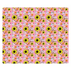 Hawaii Ghost Pink Double Sided Flano Blanket (small)  by snowwhitegirl